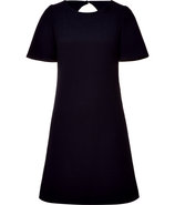 Navy A-line sheath dress