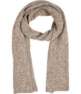 Camel/Ivory Marled Alpaca-Wool Scarf