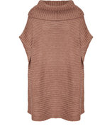 Nougat Marina Knit Poncho