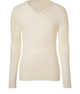 Off-White Wool Stan V-Neck Pullover