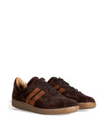 Mocca/Cognac Suede Trainers