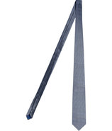 Silver-Blue Textured Silk Tie