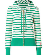 Striped Puff Sleeved Hoodie