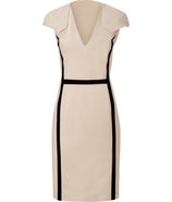 Light Beige Cap Sleeve Sheath Dress