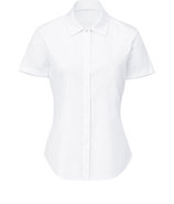 White Short Sleeve Piper Wealth Blouse
