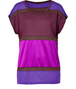 Winter Berry Colorblock Top
