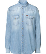 Light Blue Washed Denim Shirt