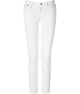 The Stilt White Cigarette Jeans