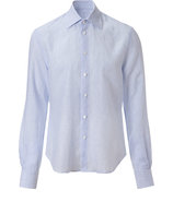 Sky Pinstriped Linen Shirt