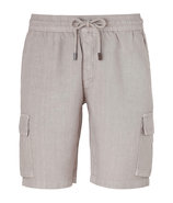 Sable Linen Bermuda Shorts