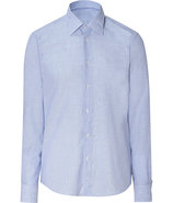 Navy Pinstriped Modern Kent Shirt