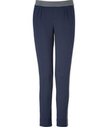 Regal Blue Cotton Amalfi Metallic Pants