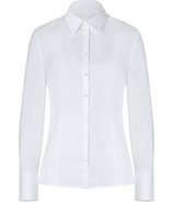 Optic White Stretch Cotton Etrixe1 Blouse