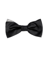 Black Double Silk Bow Tie
