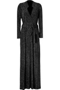 Black Belted Lurex Gown