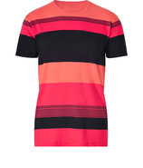Rock Lobster/Pumpkin/Black Cotton Dylan Stripe T-S