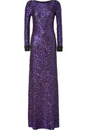 Sparkling Violet All-Over Sequin Dress