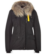 Black Fur-Lined Denali Down Jacket