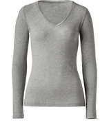 Grey M?lange V-Neck T-Shirt