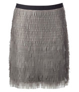 Grey Rubber Paillette Skirt