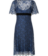 Liberty Blue Corded Lace Dress