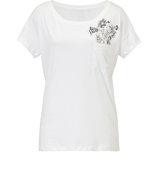 White Blossom Pocket Tee