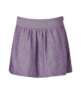 Grape linen mini skirt