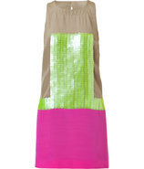 Sand/Magenta Sequin Dress