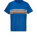 Blue Tee with Stripes