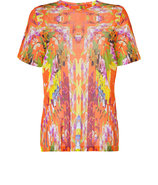 Peach-Multi Jersey Top