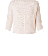 Bianco Cream Cashmere Palm Pullover