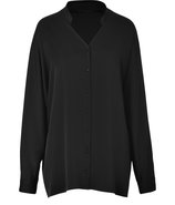 Black Dolman Sleeve Oversized Shirt