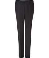 Charcoal Wool and Cashmere Blend New York Pants