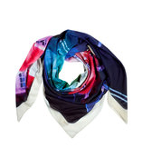 Multi Color Photo Print Scarf