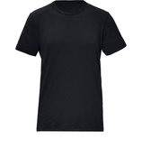 Black Cotton Basic Tee