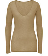 Forest Beige V-Neck Pullover