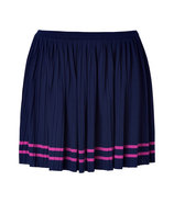 Regal Placed Stripe Pleated Skirt