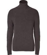 Mahogany Wool Barkham Turtleneck Pullover