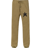 Olive Green Cotton Tad Pants