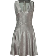 Shiny Mud Stretch Leather Dress