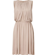 Opal Cotton-Silk Draped Dress
