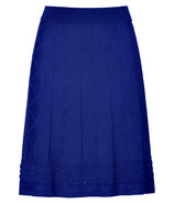 Dark Blue Knit Skirt