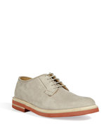 Sand Suede Derby Shoes