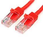 StarTech.com Cat5e Snagless Patch Cable, Red, 2ft