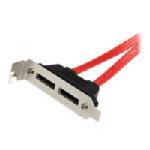 StarTech.com 2-Port Low Profile SATA to eSATA Plat