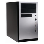 Chassis, Tower, MATX, 4 Bays, 380W PSU, Silver/Bla