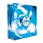 80mm Case Fan, Tricool Blue LED Fan, w/3 Speed Swi