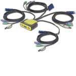MiniView Micro PS/2 Audio 4-port KVM Switch, PS/2,