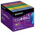 Sony 80min. Color Music CD-R Media (25-pack Slim J