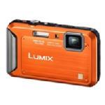 LUMIX DMC-TS20 Digital Camera, 16.1MP, 4x, Orange 